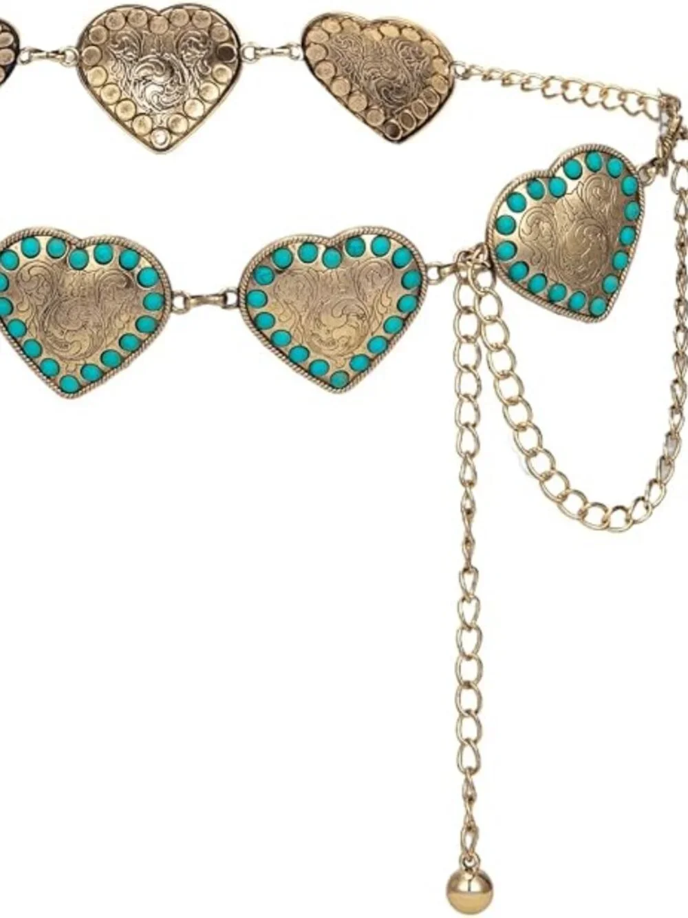 Western Metal Concho Belt for Women Cowgirl Waist Chain for Women Dress Pants Ad